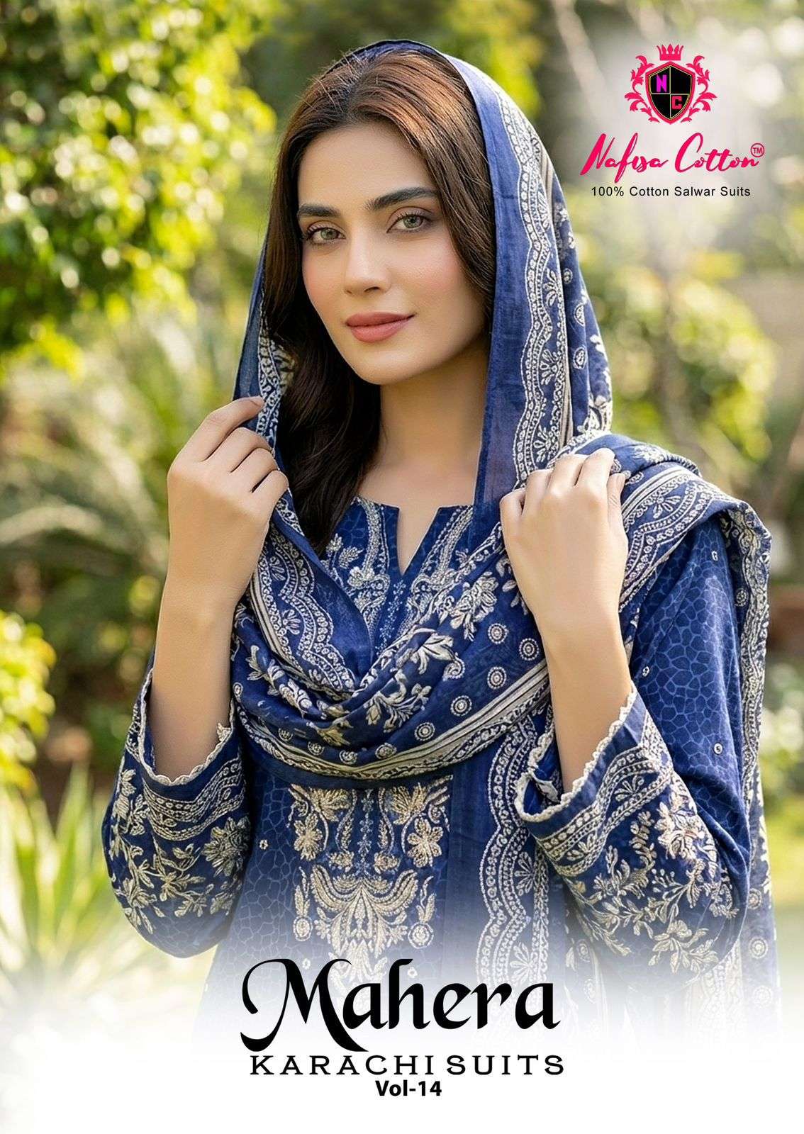 MAHERA KARACHI SUITS VOL - 14 BY NAFISA COTTON